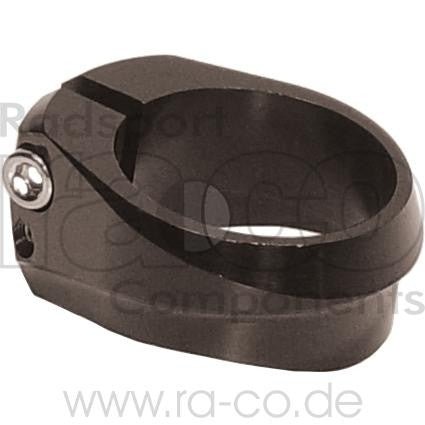 Setepostklemme | legering | 34,9 mm | svart | 2 bolter M5 for karbonrammer - ebiketech