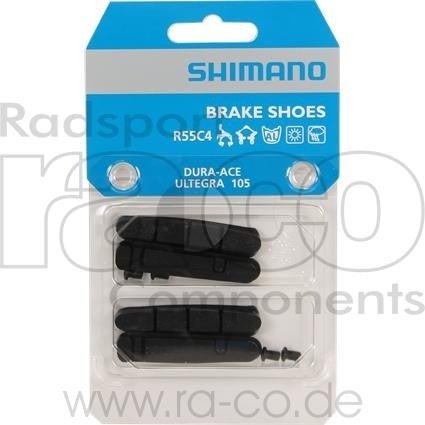 Shimano Brake Rubber Set | 4 stk | For legeringsfelger, standardblanding | R55C4 - ebiketech