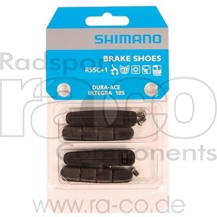 Shimano Brake Rubber Set | 4 stk | myk blanding | R55C+1 - ebiketech