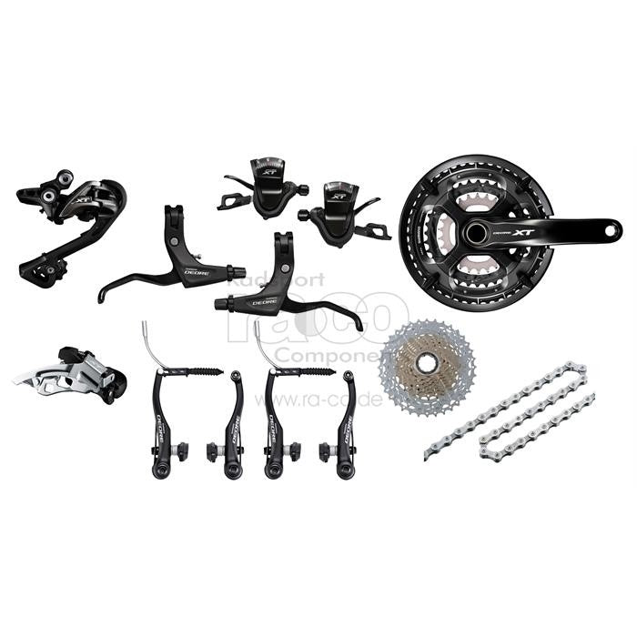 Shimano Deore XT 3x10s Groupset T8000 | svart - ebiketech