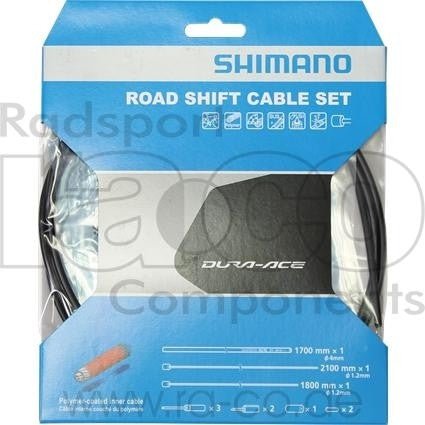 Shimano Shift Cable Set | Polymer | svart | inkl. ytre foringsrør | OT-41SP - ebiketech