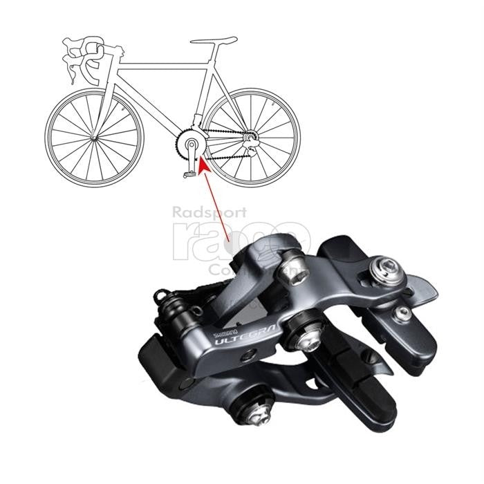 Shimano Ultegra brems bak | DirectMount | montering bak BB | BR-R8010-R - ebiketech