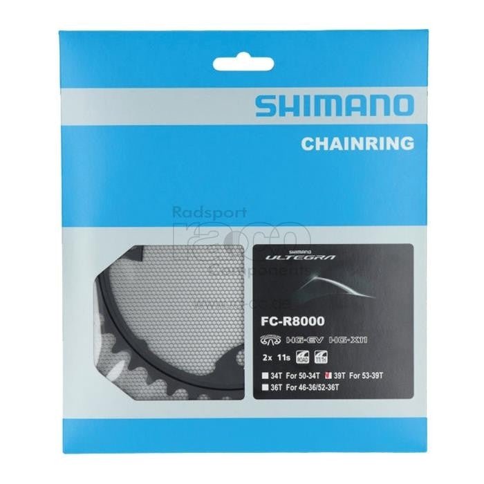 Shimano Ultegra FC-R8000 kjede ring | 110 mm | 39 tenner | 4 hull - ebiketech