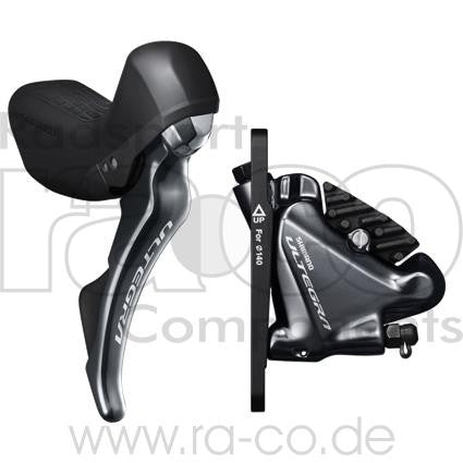 Shimano Ultegra Road Disc Brake Assembled Kit Hydraulic Bak | ST-R8020 (R) + BR-R8070 (R) | for 140 mm rotor - ebiketech