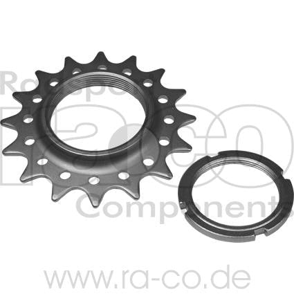 skruehjul inkl. låsring | smal, 2 mm (1/2 "x 3/32") | Materiale: Cr - Mo - ebiketech