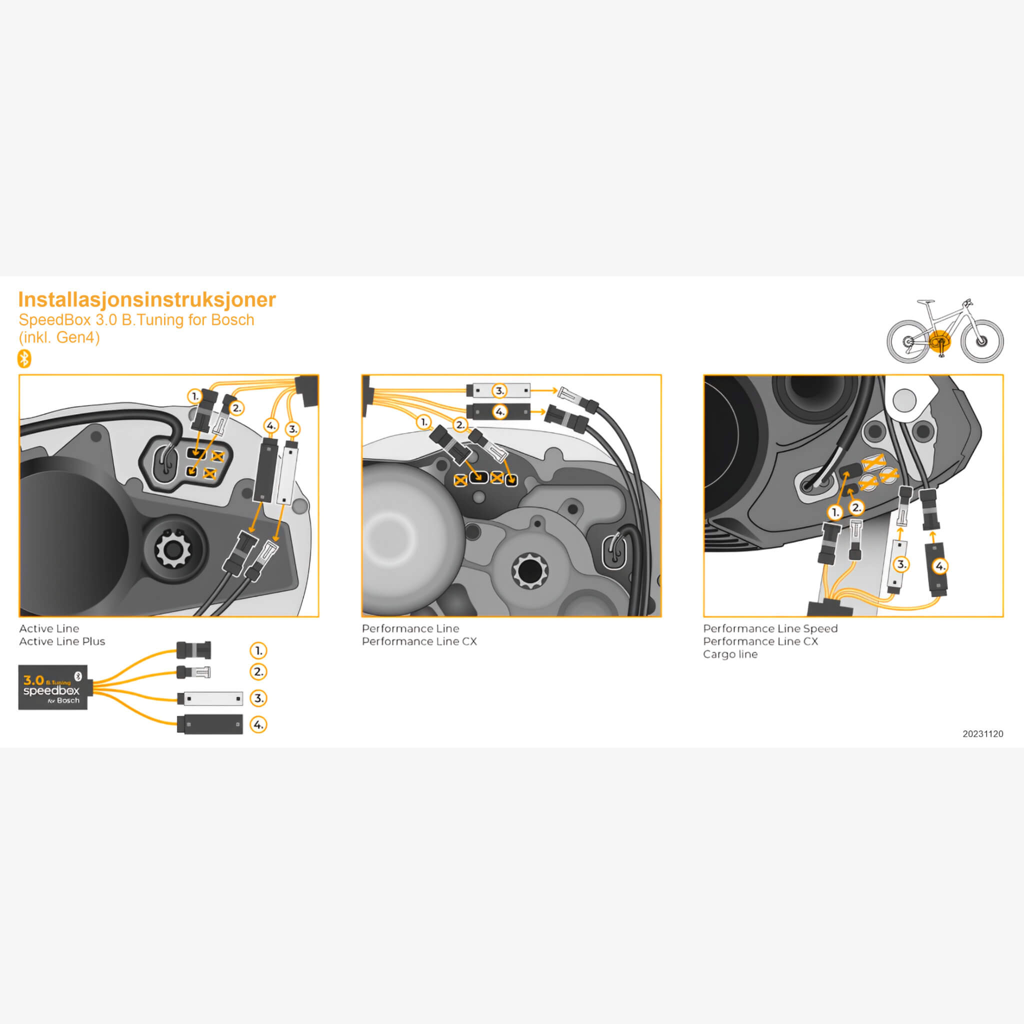 SpeedBox 3.0 B.Tuning for Bosch Vmax - ELSYKKEL-TRIM med App! (inkl. G -  ebiketech