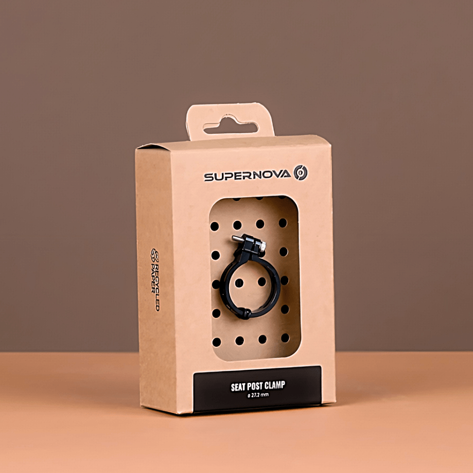 Supernova Setepinne klemme 31,6mm for Supernova E3 baklykt, sort - ebiketech