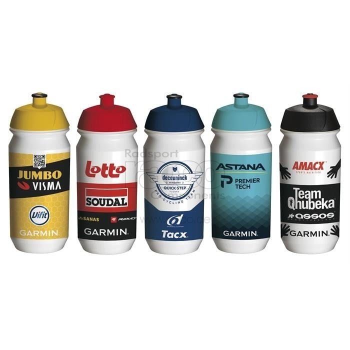 Tacx Shiva Bio Pro Tour 2022 Team Bottle | 0,5 l | team sortert, flaske 100 biologisk nedbrytbar - ebiketech
