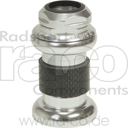 TECORA E 1 1/8 "Gjenget headset EC34 | Legering | Sølv | Høyde 37,5 mm | Kassettlagre 36 ° x 45 ° - ebiketech