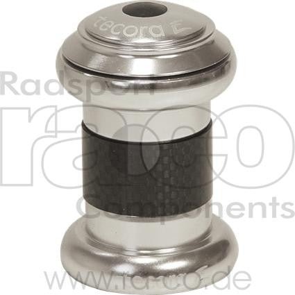 Tecora E 1 1/8 "Headset EC34 | Legering | Sølv | Høyde 27,5 mm | Kassett 36 ° X 45 ° - ebiketech