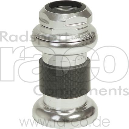 TECORA E 1 "Gjenget headset EC30 | Legering | Sølv | Høyde 37 mm | Kassettlagre 36 ° x 45 ° - ebiketech