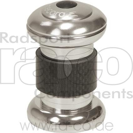 Tecora E 1 "Headset EC30 | Legering | Sølv | Høyde 26 mm | Kassett 36 ° X 45 ° - ebiketech