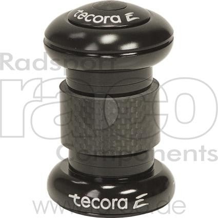 Tecora E 1 "Headset EC30 | Legering | Svart | Høyde 26 mm | Kassett 36 ° X 45 ° - ebiketech