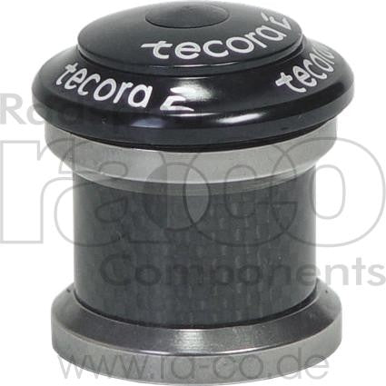 Tecora E 1 "Headset IS42 | Legering | Svart | 9,8 mm | Kassett 45 ° X 45 ° - ebiketech