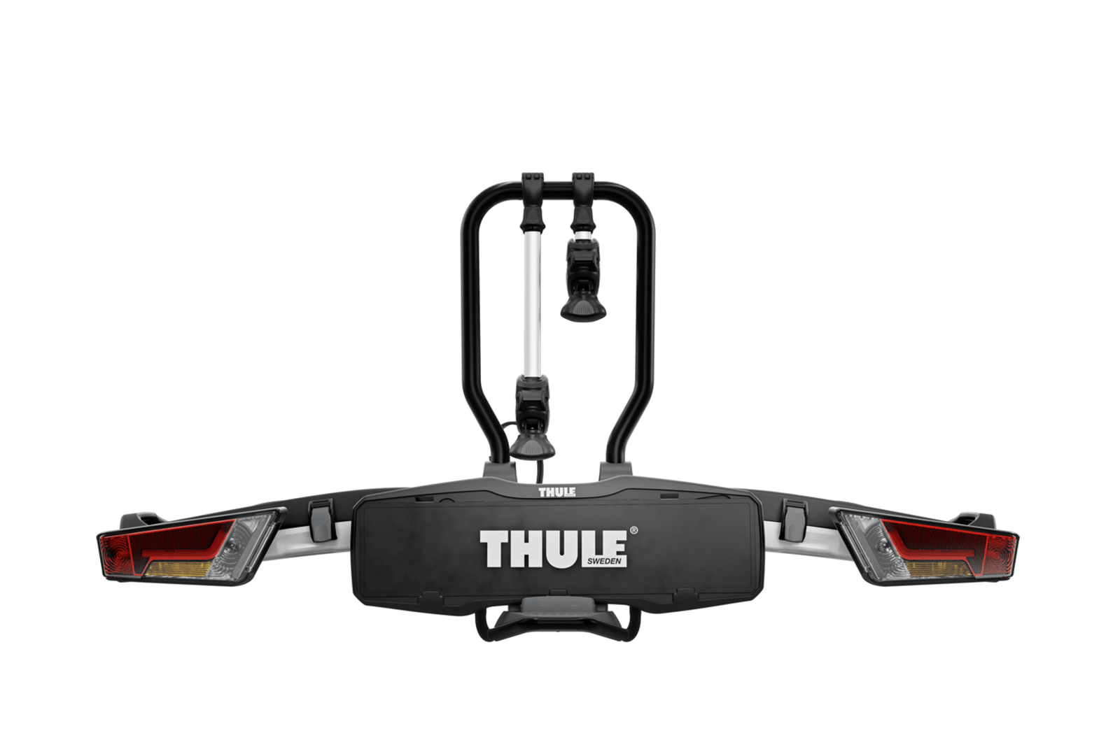 Thule Easyfold XT 2 - Sykkelstativ med tilhengerfeste og plattform til 2 sykler svart/aluminium - ebiketechnology