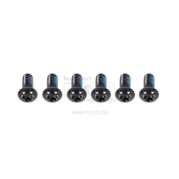 Trp Kit of Disc Rotor Bolts | 6 bolter M5 x 12 mm | stål | svart - ebiketech