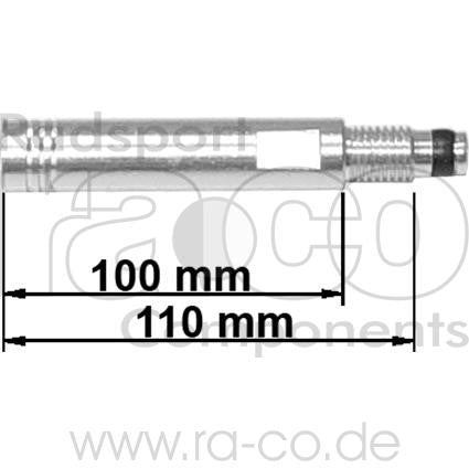 Ventilforlengelse for sclaverand ventil | Legering 100 mm | 5 stykke - ebiketech