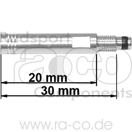 Ventilforlengelse for sclaverand ventil | Legering 20 mm | 5 stykke - ebiketech