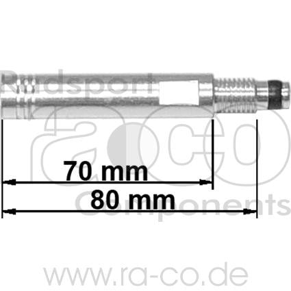 Ventilforlengelse for sclaverand ventil | Legering 70 mm | 5 stykke - ebiketech